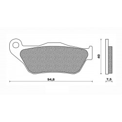 Τακάκια Daytona 84554 (FA430)(FD396) Τακάκια Daytona 84554 (FA430)(FD396)